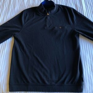 Ted Baker London Navy 1/4-Zip Long-Sleeve Pocket Sweater UK4 (US L)